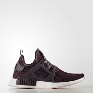 Adidas nmd burgundy and grey best sale